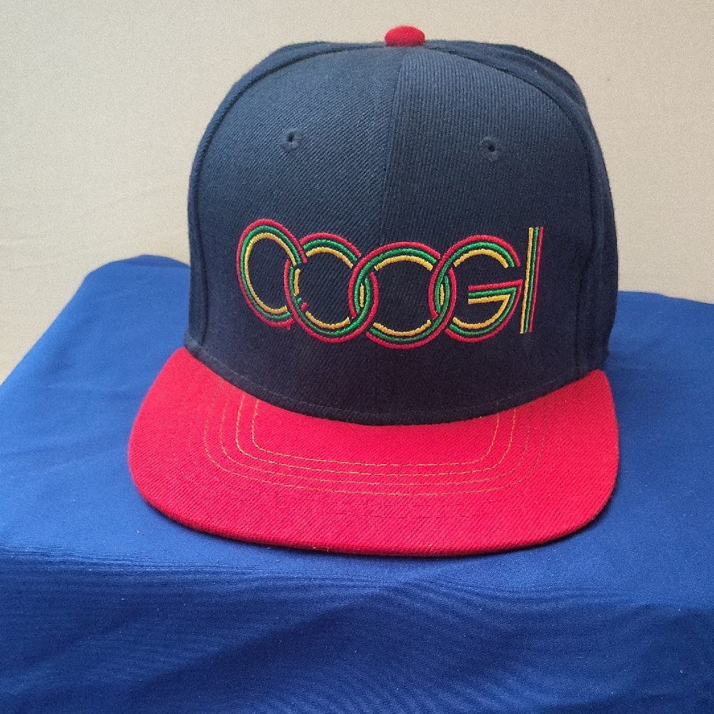COOGI Multicolor Logo Navy and Red Cap